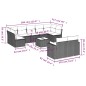 vidaXL 10-tlg. Garten-Sofagarnitur mit Kissen Schwarz Poly Rattan vidaXL 10-tlg. Garten-Sofagarnitur mit Kissen Schwarz Poly Rattan