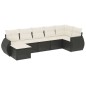 vidaXL 7-tlg. Garten-Sofagarnitur mit Kissen Schwarz Poly Rattan vidaXL 7-tlg. Garten-Sofagarnitur mit Kissen Schwarz Poly Rattan