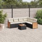 vidaXL 7-tlg. Garten-Sofagarnitur mit Kissen Schwarz Poly Rattan vidaXL 7-tlg. Garten-Sofagarnitur mit Kissen Schwarz Poly Rattan