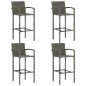 vidaXL 5-tlg. Gartenbar-Set Grau vidaXL 5-tlg. Gartenbar-Set Grau