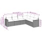vidaXL 6-tlg. Garten-Sofagarnitur mit Kissen Braun Poly Rattan vidaXL 6-tlg. Garten-Sofagarnitur mit Kissen Braun Poly Rattan