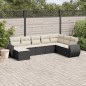 vidaXL 8-tlg. Garten-Sofagarnitur mit Kissen Schwarz Poly Rattan vidaXL 8-tlg. Garten-Sofagarnitur mit Kissen Schwarz Poly Rattan