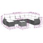 vidaXL 8-tlg. Garten-Sofagarnitur mit Kissen Schwarz Poly Rattan vidaXL 8-tlg. Garten-Sofagarnitur mit Kissen Schwarz Poly Rattan