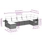 vidaXL 7-tlg. Garten-Sofagarnitur mit Kissen Schwarz Poly Rattan vidaXL 7-tlg. Garten-Sofagarnitur mit Kissen Schwarz Poly Rattan