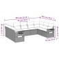 vidaXL 9-tlg. Garten-Sofagarnitur mit Kissen Braun Poly Rattan vidaXL 9-tlg. Garten-Sofagarnitur mit Kissen Braun Poly Rattan