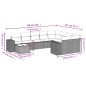 vidaXL 10-tlg. Garten-Sofagarnitur mit Kissen Schwarz Poly Rattan vidaXL 10-tlg. Garten-Sofagarnitur mit Kissen Schwarz Poly Rattan