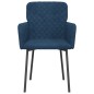 vidaXL Esszimmerstühle 2 Stk. Blau Samt vidaXL Esszimmerstühle 2 Stk. Blau Samt
