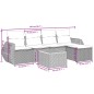 vidaXL 6-tlg. Garten-Sofagarnitur mit Kissen Schwarz Poly Rattan vidaXL 6-tlg. Garten-Sofagarnitur mit Kissen Schwarz Poly Rattan