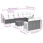 vidaXL 9-tlg. Garten-Sofagarnitur mit Kissen Schwarz Poly Rattan vidaXL 9-tlg. Garten-Sofagarnitur mit Kissen Schwarz Poly Rattan