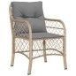 vidaXL 7-tlg. Garten-Essgruppe mit Kissen Beigemischung Poly Rattan vidaXL 7-tlg. Garten-Essgruppe mit Kissen Beigemischung Poly Rattan