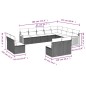 vidaXL 12-tlg. Garten-Sofagarnitur mit Kissen Schwarz Poly Rattan vidaXL 12-tlg. Garten-Sofagarnitur mit Kissen Schwarz Poly Rattan