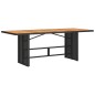 vidaXL 7-tlg. Garten-Essgruppe mit Kissen Schwarz Poly Rattan vidaXL 7-tlg. Garten-Essgruppe mit Kissen Schwarz Poly Rattan