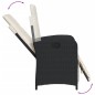 vidaXL 7-tlg. Garten-Essgruppe mit Kissen Schwarz Poly Rattan vidaXL 7-tlg. Garten-Essgruppe mit Kissen Schwarz Poly Rattan
