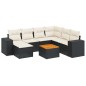 vidaXL 8-tlg. Garten-Sofagarnitur mit Kissen Schwarz Poly Rattan vidaXL 8-tlg. Garten-Sofagarnitur mit Kissen Schwarz Poly Rattan