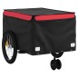 vidaXL Fahrradanhänger Schwarz und Rot 45 kg Eisen vidaXL Fahrradanhänger Schwarz und Rot 45 kg Eisen