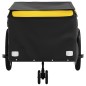 vidaXL Fahrradanhänger Schwarz und Gelb 45 kg Eisen vidaXL Fahrradanhänger Schwarz und Gelb 45 kg Eisen