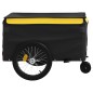 vidaXL Fahrradanhänger Schwarz und Gelb 45 kg Eisen vidaXL Fahrradanhänger Schwarz und Gelb 45 kg Eisen