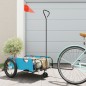 vidaXL Fahrradanhänger Blau Oxford-Gewebe und Eisen vidaXL Fahrradanhänger Blau Oxford-Gewebe und Eisen