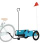 vidaXL Fahrradanhänger Blau Oxford-Gewebe und Eisen vidaXL Fahrradanhänger Blau Oxford-Gewebe und Eisen