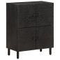 vidaXL Beistellschrank Schwarz 60x33x75 cm Massivholz Mango vidaXL Beistellschrank Schwarz 60x33x75 cm Massivholz Mango