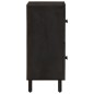 vidaXL Beistellschrank Schwarz 60x33x75 cm Massivholz Mango vidaXL Beistellschrank Schwarz 60x33x75 cm Massivholz Mango