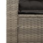 vidaXL 3-tlg. Garten-Sofagarnitur mit Kissen Grau Poly Rattan vidaXL 3-tlg. Garten-Sofagarnitur mit Kissen Grau Poly Rattan