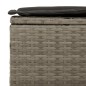vidaXL 3-tlg. Garten-Sofagarnitur mit Kissen Grau Poly Rattan vidaXL 3-tlg. Garten-Sofagarnitur mit Kissen Grau Poly Rattan