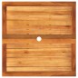 vidaXL Gartentisch Schwarz 80x80x75 cm Poly Rattan Akazienholz vidaXL Gartentisch Schwarz 80x80x75 cm Poly Rattan Akazienholz