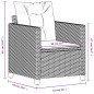 vidaXL Gartensessel mit Kissen Schwarz Poly Rattan vidaXL Gartensessel mit Kissen Schwarz Poly Rattan