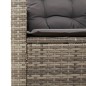 vidaXL Gartensessel mit Kissen Grau Poly Rattan vidaXL Gartensessel mit Kissen Grau Poly Rattan