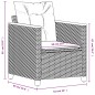 vidaXL Gartensessel mit Kissen Grau Poly Rattan vidaXL Gartensessel mit Kissen Grau Poly Rattan