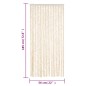 vidaXL Fliegenvorhang Beige und Weiß 56x185 cm Chenille vidaXL Fliegenvorhang Beige und Weiß 56x185 cm Chenille