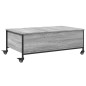 vidaXL Couchtisch mit Rollen Grau Sonoma 91x55x34 cm Holzwerkstoff vidaXL Couchtisch mit Rollen Grau Sonoma 91x55x34 cm Holzwerkstoff