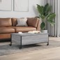 vidaXL Couchtisch mit Rollen Grau Sonoma 91x55x34 cm Holzwerkstoff vidaXL Couchtisch mit Rollen Grau Sonoma 91x55x34 cm Holzwerkstoff