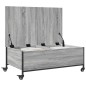 vidaXL Couchtisch mit Rollen Grau Sonoma 91x55x34 cm Holzwerkstoff vidaXL Couchtisch mit Rollen Grau Sonoma 91x55x34 cm Holzwerkstoff