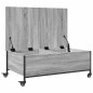 vidaXL Couchtisch mit Rollen Grau Sonoma 91x55x34 cm Holzwerkstoff vidaXL Couchtisch mit Rollen Grau Sonoma 91x55x34 cm Holzwerkstoff