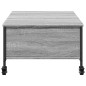 vidaXL Couchtisch mit Rollen Grau Sonoma 91x55x34 cm Holzwerkstoff vidaXL Couchtisch mit Rollen Grau Sonoma 91x55x34 cm Holzwerkstoff