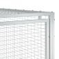 vidaXL Hundehütte mit Auslauf Anthrazit 197x396x110cm Verzinkter Stahl