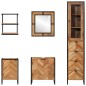 vidaXL 5-tlg. Badmöbel-Set Eisen und Massivholz Akazie vidaXL 5-tlg. Badmöbel-Set Eisen und Massivholz Akazie