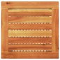 vidaXL Gartentisch Beige 40x40x42 cm Poly Rattan Akazienholz vidaXL Gartentisch Beige 40x40x42 cm Poly Rattan Akazienholz
