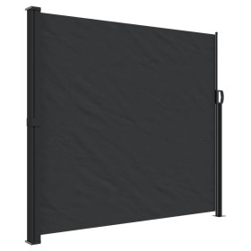 vidaXL Seitenmarkise Ausziehbar Schwarz 180x300 cm