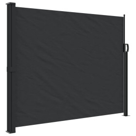 vidaXL Seitenmarkise Ausziehbar Schwarz 160x500 cm