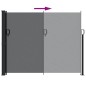 vidaXL Seitenmarkise Ausziehbar Schwarz 160x500 cm vidaXL Seitenmarkise Ausziehbar Schwarz 160x500 cm