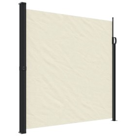 vidaXL Seitenmarkise Ausziehbar Creme 200x500 cm
