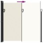 vidaXL Seitenmarkise Ausziehbar Creme 200x500 cm vidaXL Seitenmarkise Ausziehbar Creme 200x500 cm