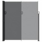 vidaXL Seitenmarkise Ausziehbar Schwarz 220x500 cm vidaXL Seitenmarkise Ausziehbar Schwarz 220x500 cm
