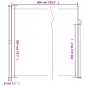 vidaXL Seitenmarkise Ausziehbar Rot 200x600 cm vidaXL Seitenmarkise Ausziehbar Rot 200x600 cm