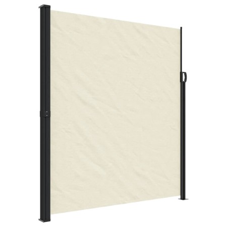 vidaXL Seitenmarkise Ausziehbar Creme 220x600 cm