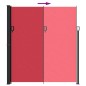 vidaXL Seitenmarkise Ausziehbar Rot 220x600 cm vidaXL Seitenmarkise Ausziehbar Rot 220x600 cm
