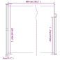 vidaXL Seitenmarkise Ausziehbar Rot 220x600 cm vidaXL Seitenmarkise Ausziehbar Rot 220x600 cm